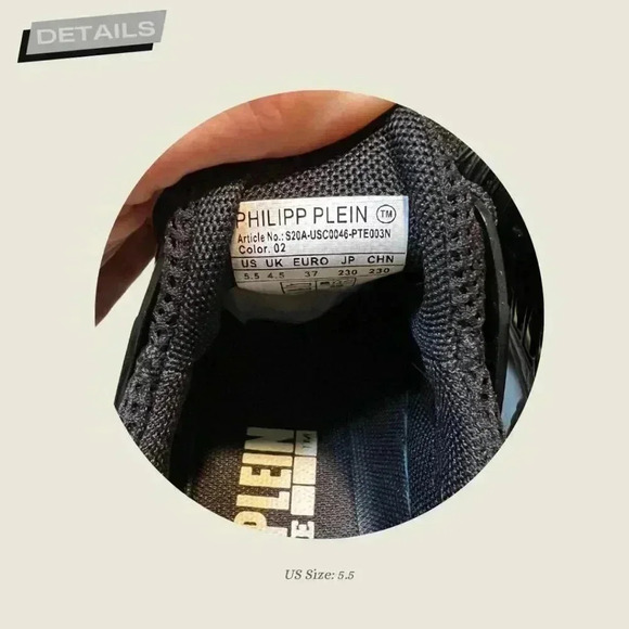 ***NEW with Tags*** Philipp Plein: Active Sneakers - Picture 4 of 4